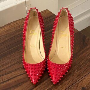 Christian Louboutin Red Spike Heels